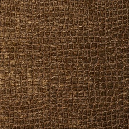DESIGNER FABRICS Designer Fabrics K0151K 54 in. Wide Brown Textured Alligator Shiny Woven Velvet Upholstery Fabric K0151K